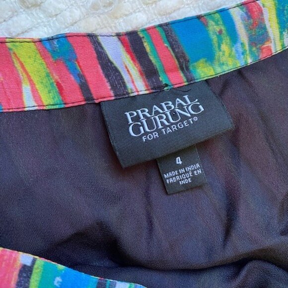 Prabal Gurung For Target Multicolor Striped Mini Skirt Size 4 - Picture 4 of 8